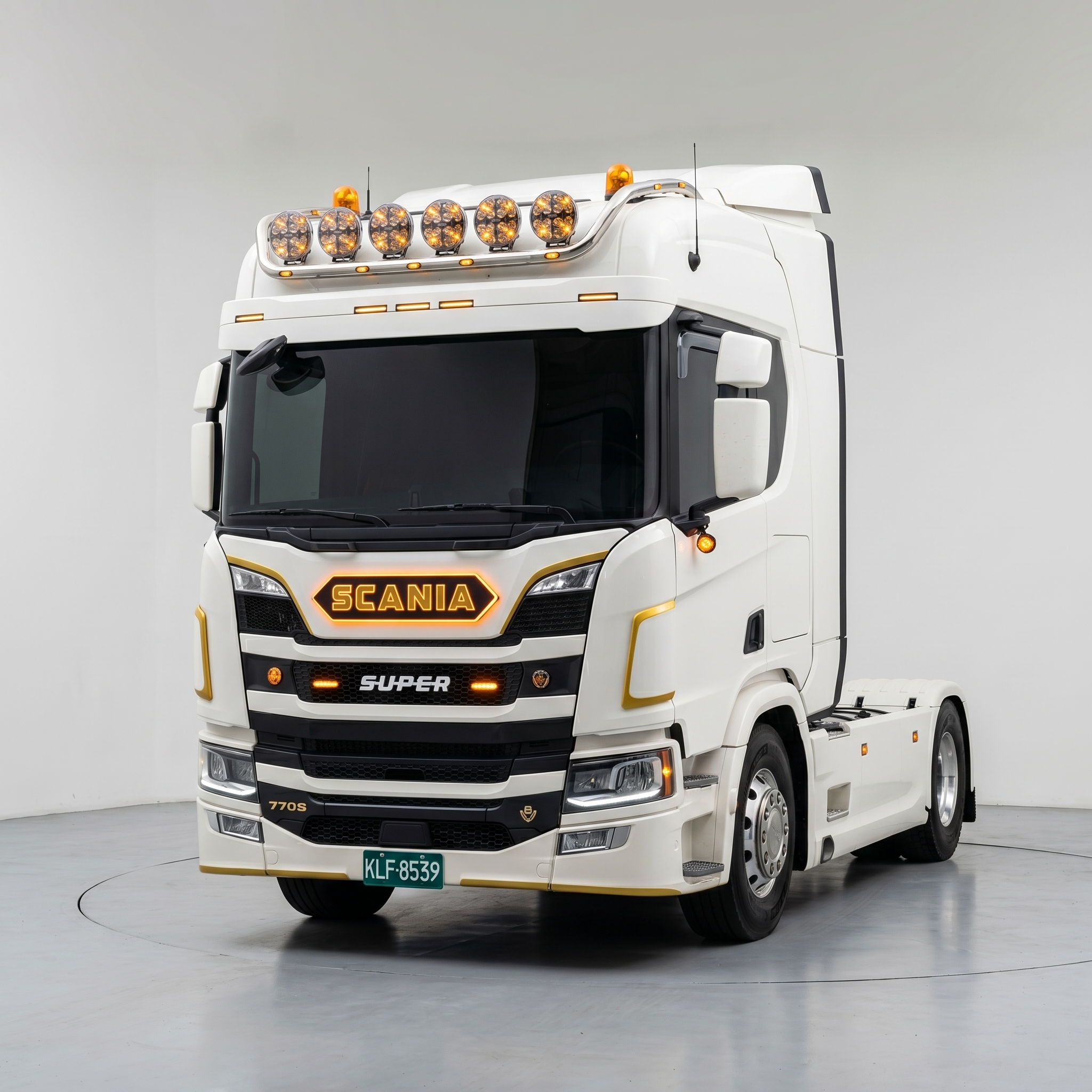 Old Skool Scania Illuminated Grill Badge – LED Front Letter Sign