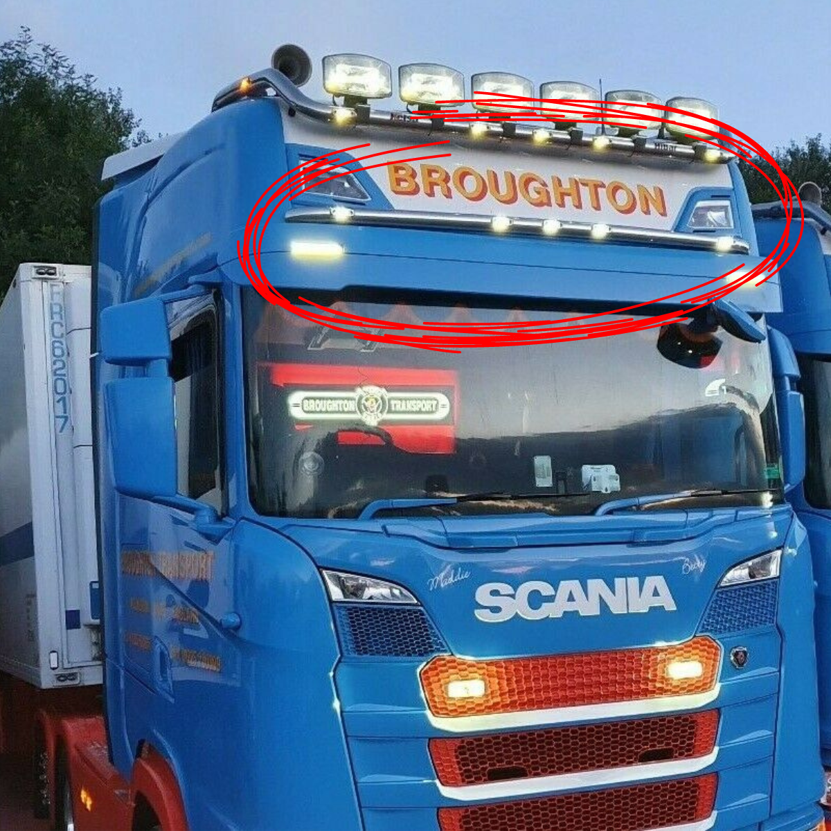 Scania Next-Gen visor bar