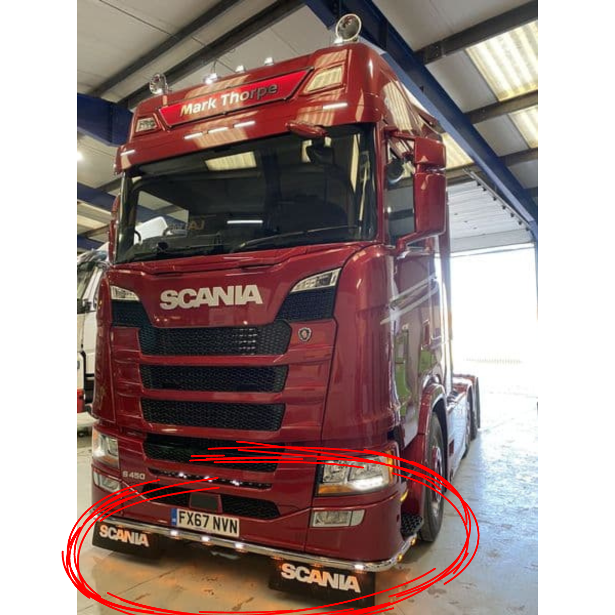 Stainless Steel Straight Bumper Bar | Next-Gen Scania