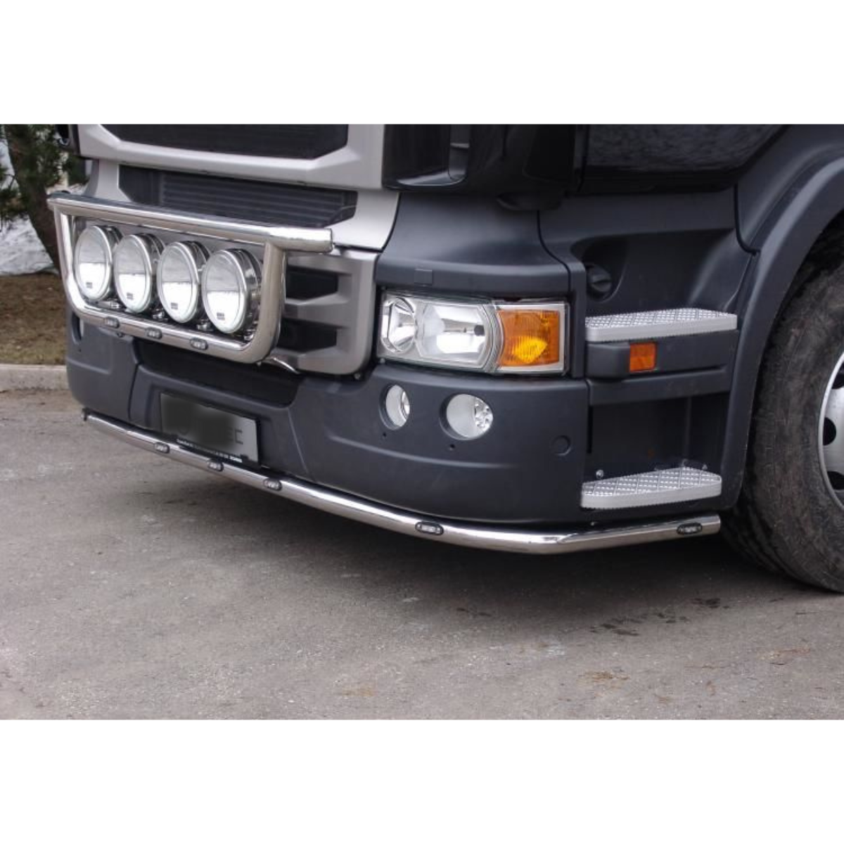 Stainless Steel Bumper light Bar | Scania P-G-R-Series