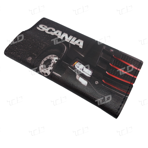 Scania Leather Tobacco Case - TruckLedDesign