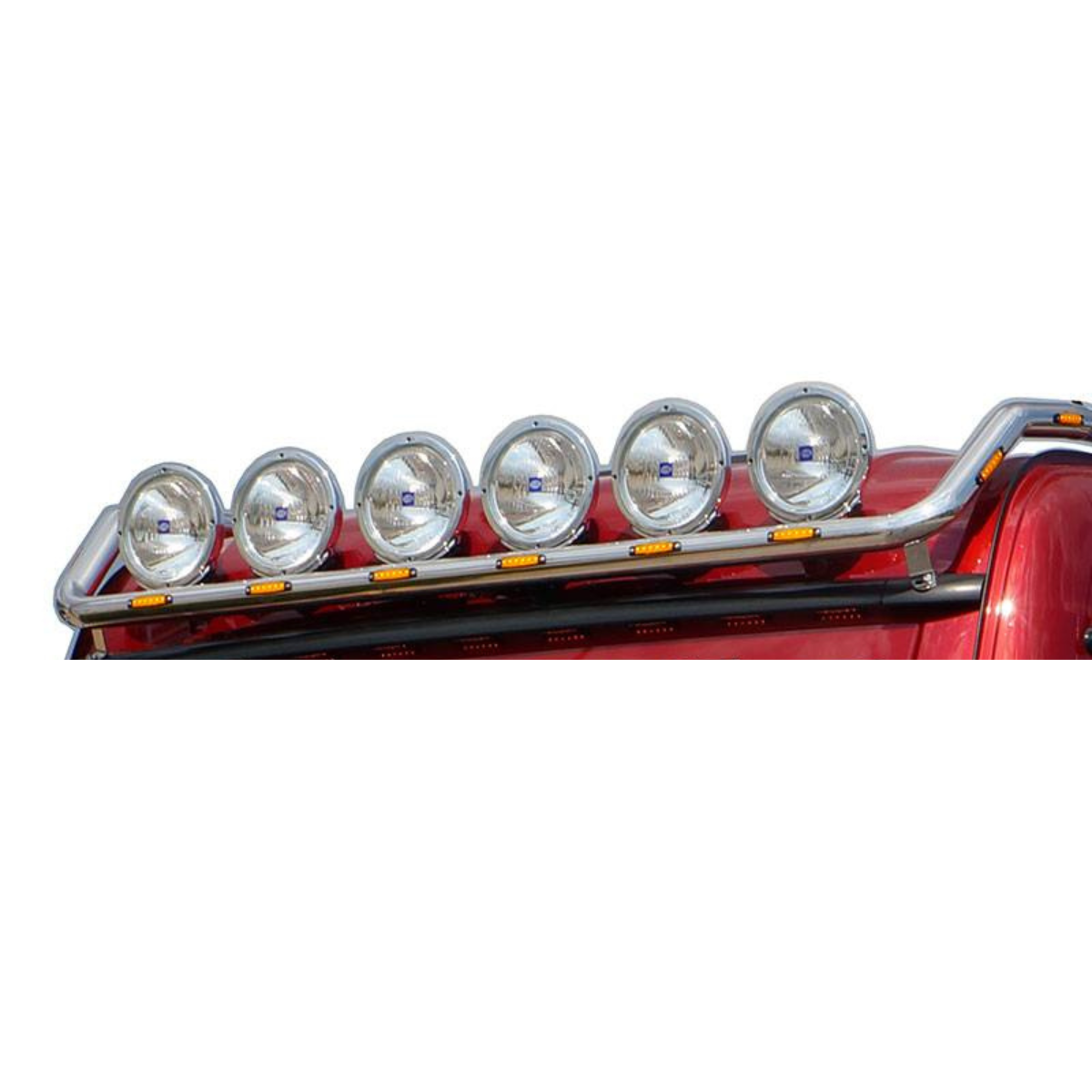 Scania (144/164/R1/R2-Top Line cab) roof light bar (6 brackets)