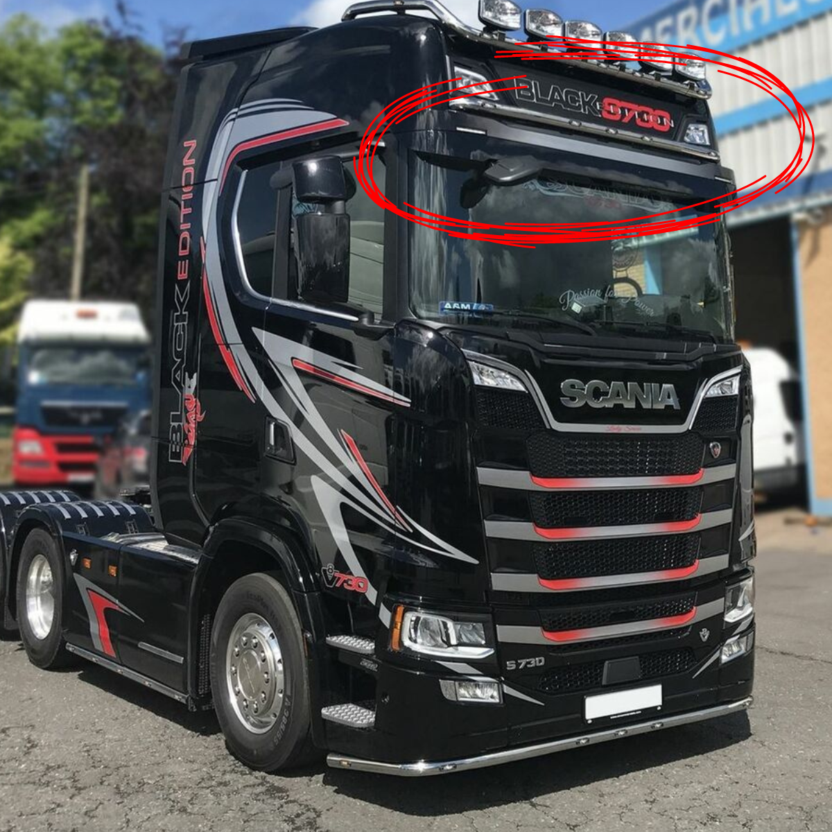 Scania Next-Gen visor bar