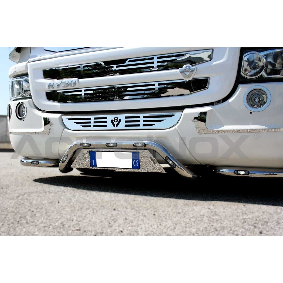 Stainless Steel Bumper Bar | Scania R Series | Low bumper