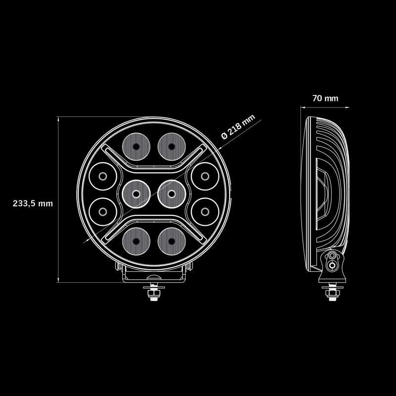[STRANDS] DARK KNIGHT INTENSE DRIVING LIGHT 9″
