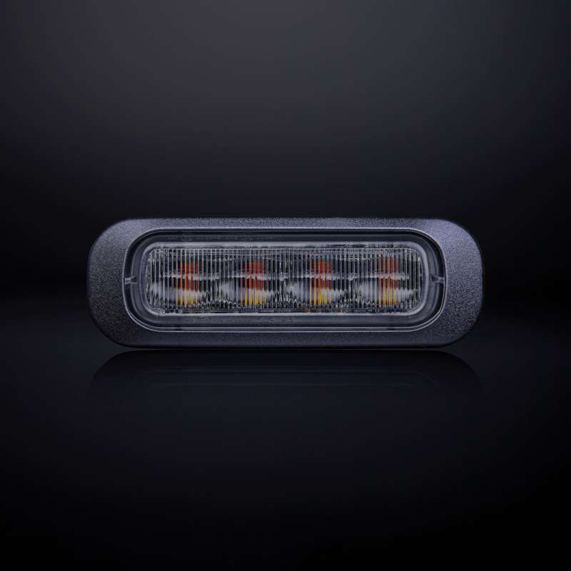 [STRANDS] DARK KNIGHT DIRECTIONAL WARNING LIGHT AMBER 4 LED DARK TINTED GLASS