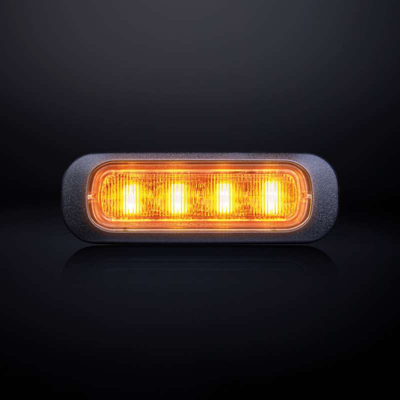 [STRANDS] DARK KNIGHT DIRECTIONAL WARNING LIGHT AMBER 4 LED DARK TINTED GLASS