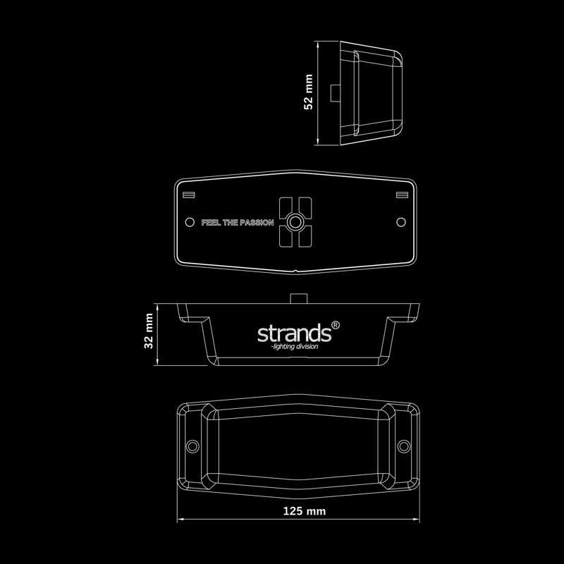 [STRANDS] IZE LED BLACK BULLET DOUBLE BURNER DUO