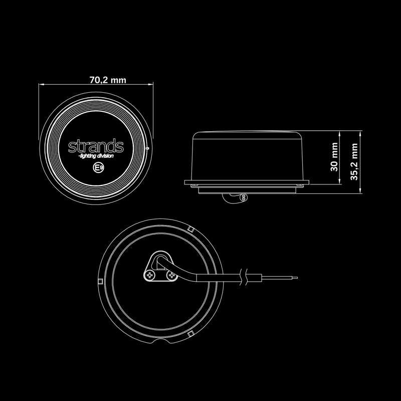 [STRANDS] FOR9T GEO WHITE POSITION LIGHT