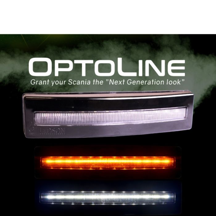 [LEDSON] OptoLine S - Fiber Optic Position Light for Scania Sun Visor