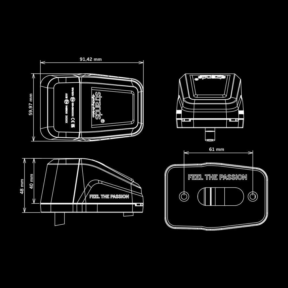 [STRANDS] IZE LED ROOF LIGHT DUO FUNCTION
