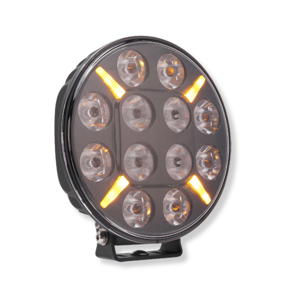 [TLD] LED Driving Light 9" (White/Amber)