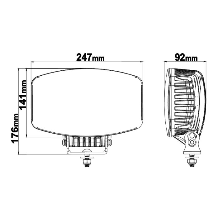 [LEDSON] Orion10+ Chrome LEDSON Extraljus Drive