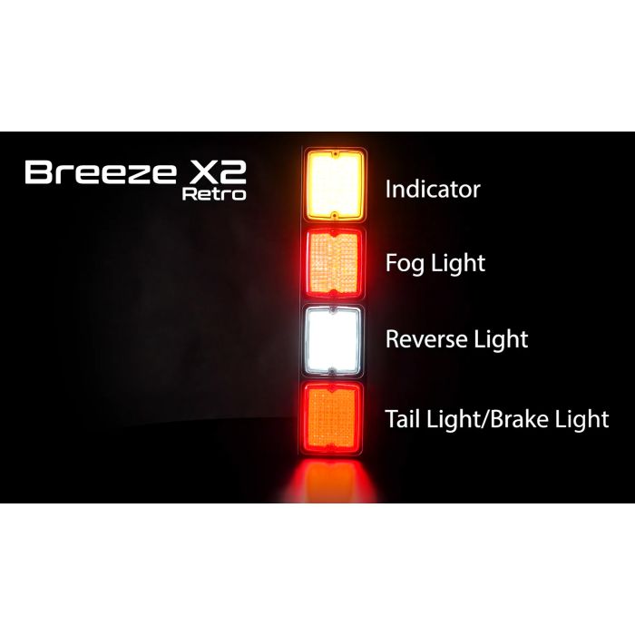 [LEDSON] Breeze X2 Retro tail light with multi function