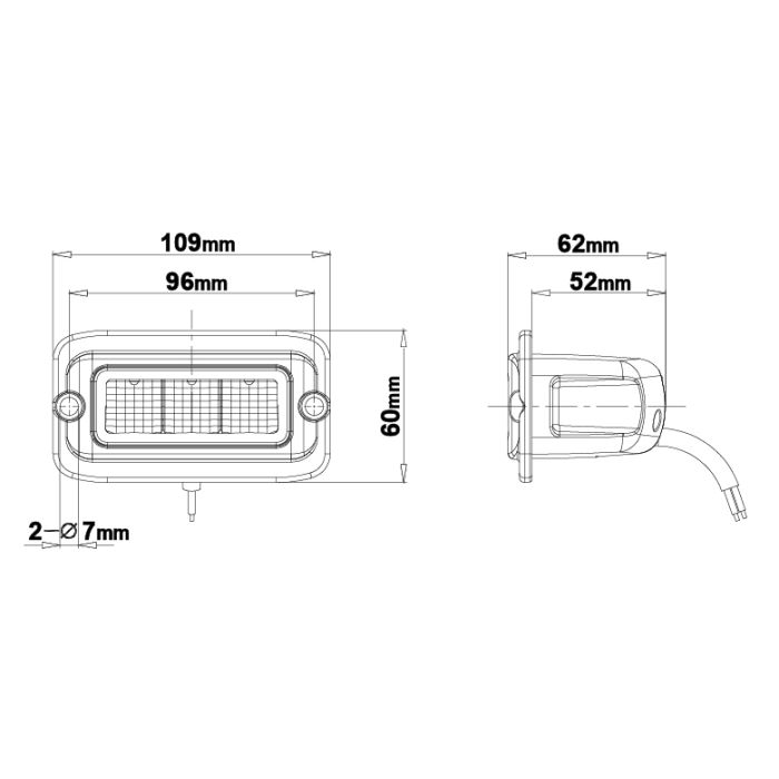 [LEDSON] Raptor 15RF LED Reverse/work light (R23)