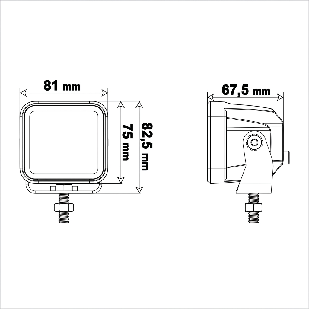 [LEDSON] Vega S LED Auxiliary Light 40W (Spot)