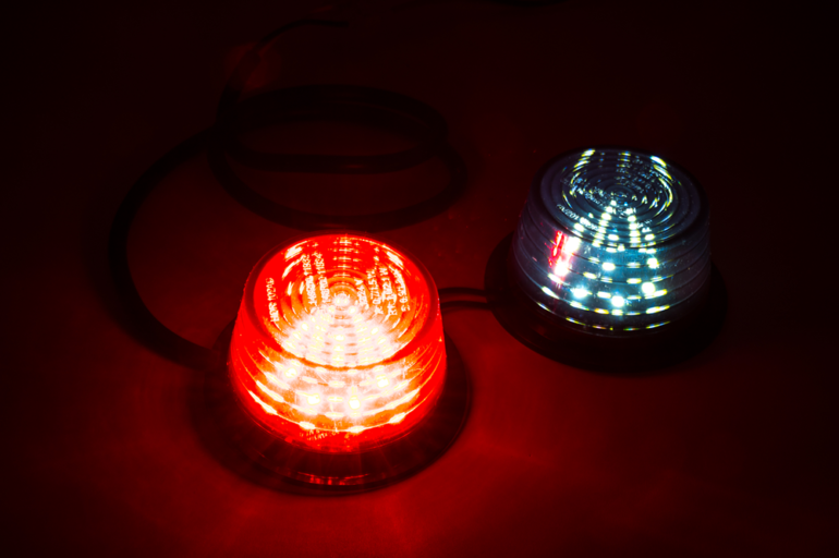 [HORPOL] White and Red Module for Stalk Marker Light (GRAPHITE)