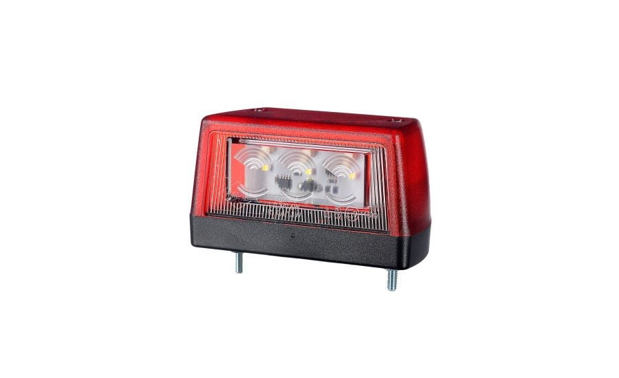 [HORPOL] 6-LED License Plate Lighting (Red Base)