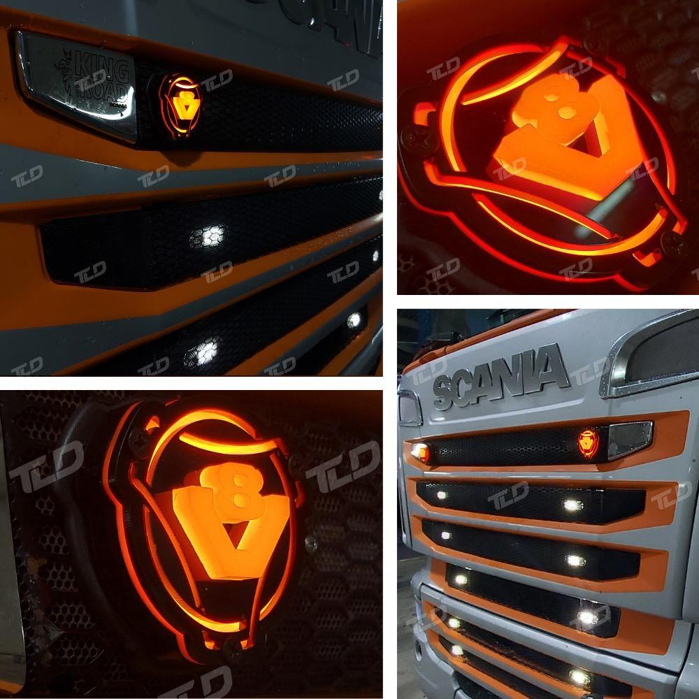 3D illuminated Emblem Suitable for SCANIA - TruckLedDesign